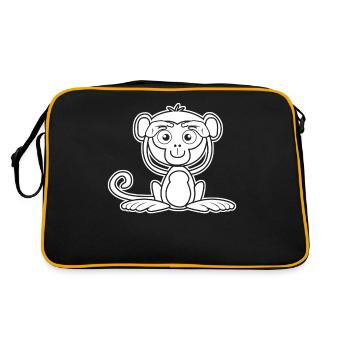 Singe mignon Singe - Sac Retro - noir/or - Dos