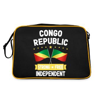 République du Congo - Sac Retro - noir/or - Dos