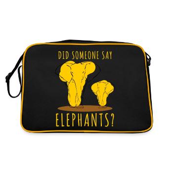 Éléphant Bébé éléphant éléphant - Sac Retro - noir/or - Dos