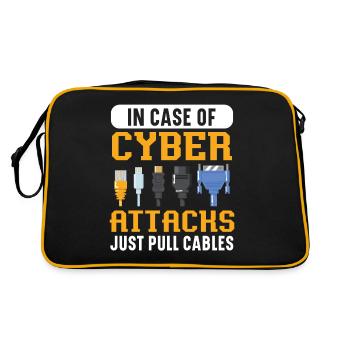 Can't help until you submit a ticket - Retro Bag - black/gold - Back