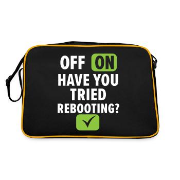 If I build it, it will run - Retro Bag - black/gold - Back