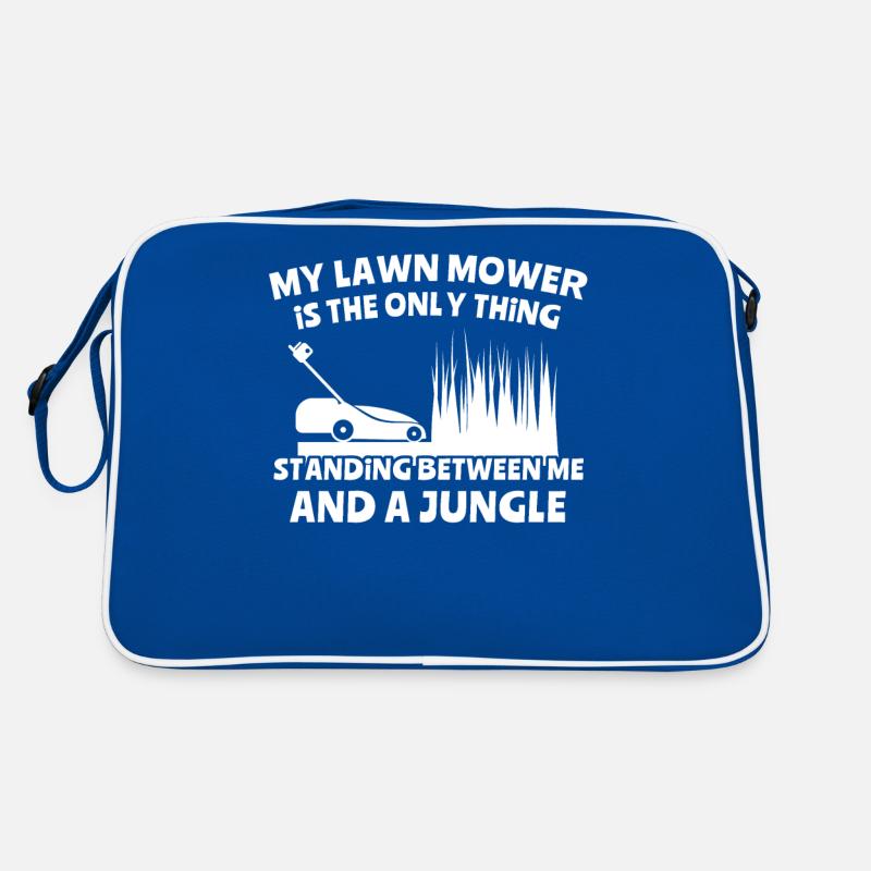 Rasen Mähen Retro Tasche