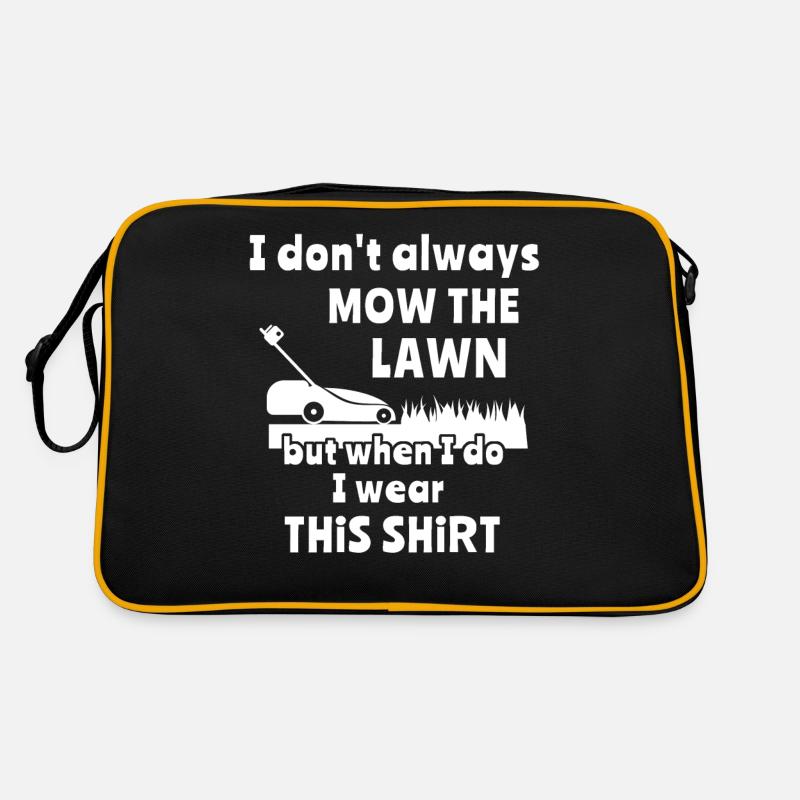 Rasen Mähen Retro Tasche