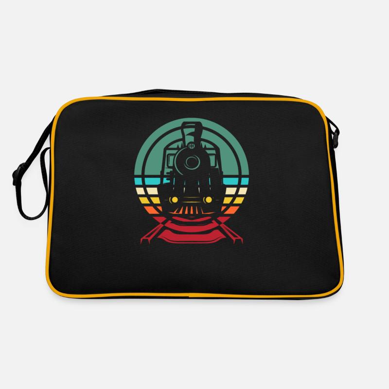 Modelleisenbahn Spur G - Retro Tasche - Schwarz/Gold