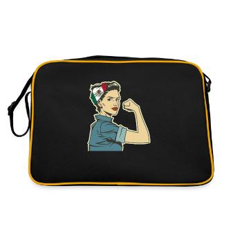 Cadeau de la nation mexicaine mexicaine - Sac Retro - noir/or - Dos