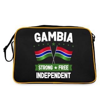Gambie - Sac Retro - noir/or - Dos