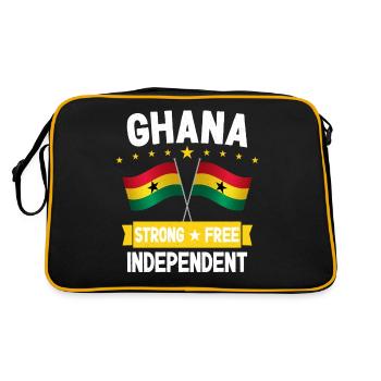 Ghana - Sac Retro - noir/or - Dos