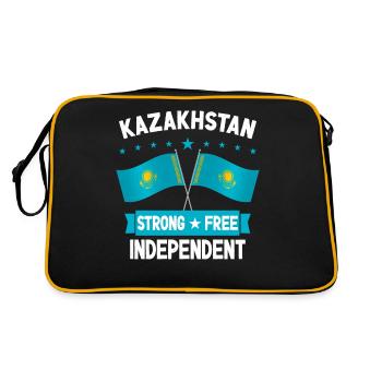 Kazakhstan - Sac Retro - noir/or - Dos