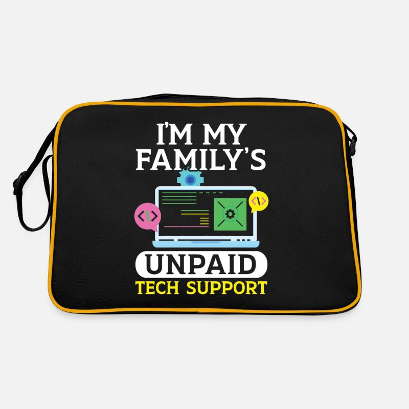 Je suis le support technique non rémunéré de ma famille Support technique Sac Retro