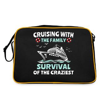 Croisière en famille Voyage en mer - Sac Retro - noir/or - Dos