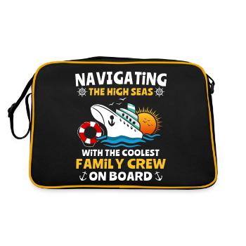 Cruise Sea Voyage Family Cruise - Retro Bag - black/gold - Back