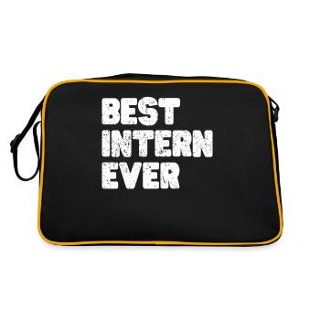 Intern Gift Unpaid Intern - Retro Bag - black/gold - Back