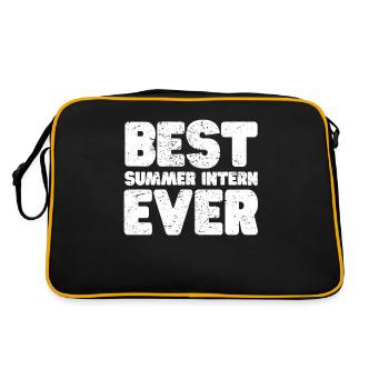Intern Gift Unpaid Intern - Retro Bag - black/gold - Back