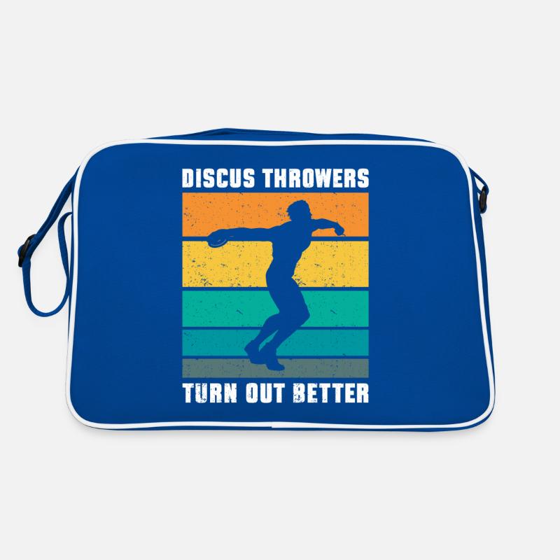 Diskuswerfer Geschenk Diskuswerfen Retro Tasche