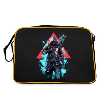 Epic Gamer Cyber Assassin en bleu et rouge - Sac Retro - noir/or - Dos