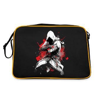 Epic Gamer Cyber Assassin en rouge et blanc - Sac Retro - noir/or - Dos