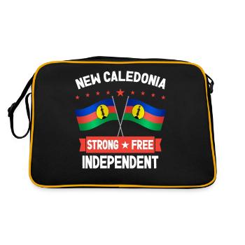 Nouvelle Calédonie - Sac Retro - noir/or - Dos