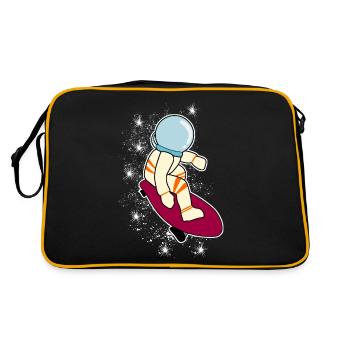 Longboarder Astronaut Longboard - Retro Bag - black/gold - Back