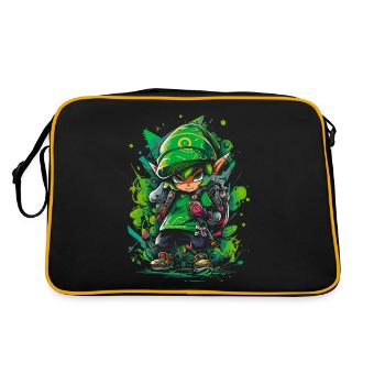 Cool gamer look: The legend of the forest boy - Retro Bag - black/gold - Back