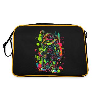 Cool Gaming Design Legendary Boy from the Forest - Retro Bag - black/gold - Back