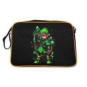 Cool Gaming Design: The Legend of the Forest Boy - Retro Bag - black/gold - Back