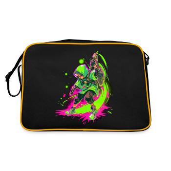 Garçon légendaire de la forêt dans la conception de jeux SplashArt - Sac Retro - noir/or - Dos