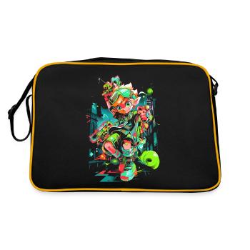 Cool Design: Forest Boy: The Legend of Gaming - Retro Bag - black/gold - Back