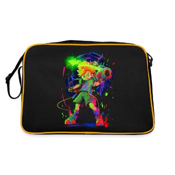 Cool Gaming Design: The Legend of the Forest Boy - Retro Bag - black/gold - Back