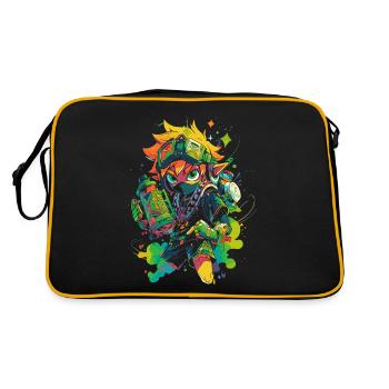 The Forest Boy: Cool design of the gaming legend - Retro Bag - black/gold - Back