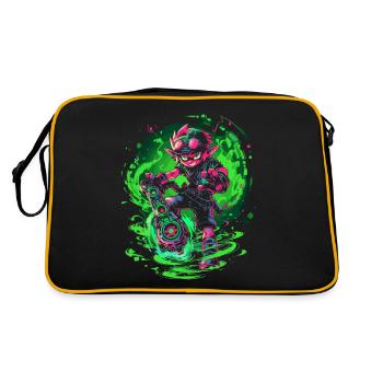 Legendary Forest Boy: Dodgy Gaming Design - Retro Bag - black/gold - Back