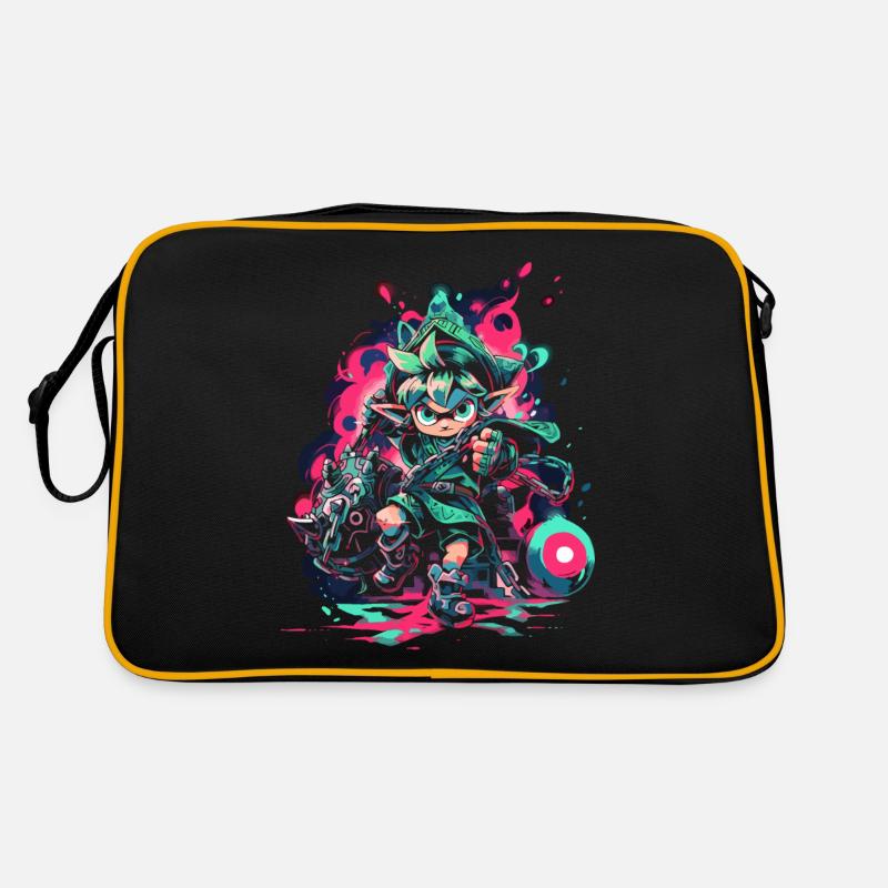 Waldjunge: Legendärer Gaming-Held im coolen Design Retro Tasche
