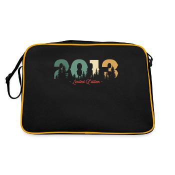 2013 Limitierte Edition - Retro Tasche - Schwarz/Gold - Hinten