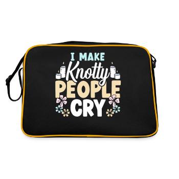 Je fais pleurer les gens noués Massaget - Sac Retro - noir/or - Dos
