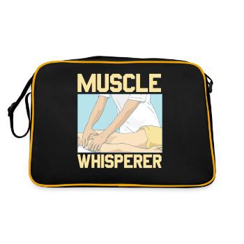 Massothérapeute agréé Muscle Whisperer - Sac Retro - noir/or - Dos