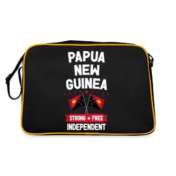 Papouasie-Nouvelle-Guinée - Sac Retro - noir/or - Dos