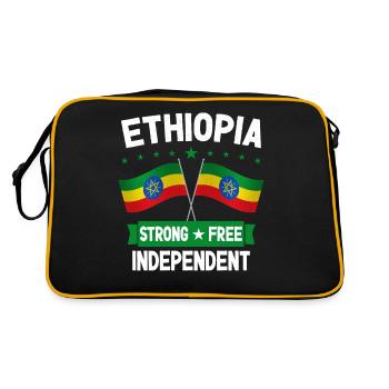 Ethiopia - Retro Bag - black/gold - Back
