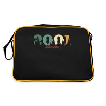 Vintage Birthday Gift Forest 2001 - Retro Bag - black/gold - Back
