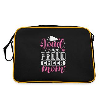 Cheerleader Cheerleading Sport Gymnastics Gift - Retro Bag - black/gold - Back