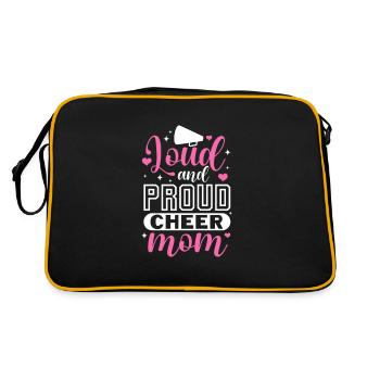 Cheerleader - Retro Tasche - Schwarz/Gold - Hinten