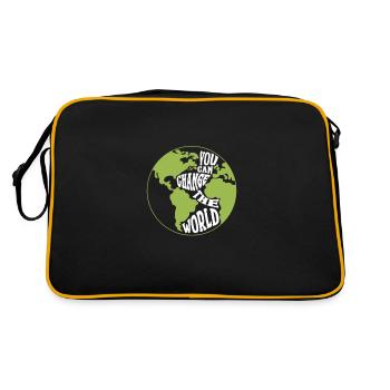 Changement climatique - Sac Retro - noir/or - Dos