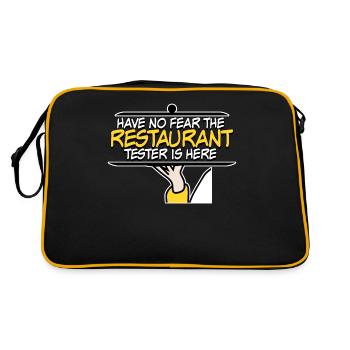 Restaurant Restauranttester Essen - Sac Retro - noir/or - Dos