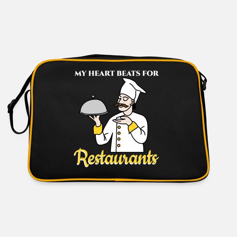 Restaurant Koch gutes Essen Retro Tasche