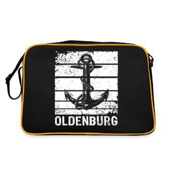 Oldenburg Sayings Oldenburger - Retro Bag - black/gold - Back