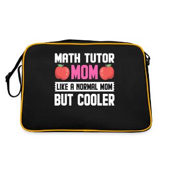 Tutor Geschenk Tutor - Retro Tasche - Schwarz/Gold - Hinten