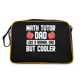Tutor Geschenk Tutor - Retro Tasche - Schwarz/Gold - Hinten