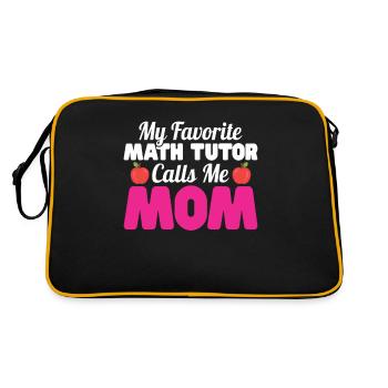 Tutor Geschenk Tutor - Retro Tasche - Schwarz/Gold - Hinten