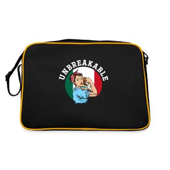 Cadeau de la nation mexicaine mexicaine - Sac Retro - noir/or - Dos