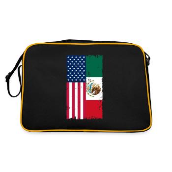 Cadeau de la nation mexicaine mexicaine - Sac Retro - noir/or - Dos