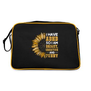 ADHD - Retro Bag - black/gold - Back
