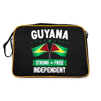 Guyana - Sac Retro - noir/or - Dos